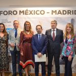 Enrique Valero de Abadia Retuerta, Elsa García Núñez – Vicepresidenta de AEMEES, Víctor Alonso Vicepresidente de la Diputación de Valladolid, Ángela Miguel Sanz – Presidenta de AEMEES, Manuel Llamas, Viceconsejero de Economía de la Comunidad de Madrid, José Manuel Candela – Director de la Territorial Centro de Sabadell, Gema Sanz de Madrid Network, Mireya Arroyo de Gestamp.